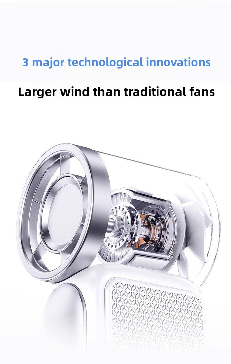 Portable USB Rechargeable Handheld Fan with Digital Display